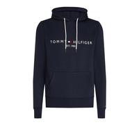 Tommy Hilfiger Uomo Felpa Core Tommy Logo con Cappuccio, Blu (Sky Captain), L