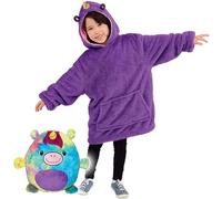 Felpa con cappuccio e maniche per bambini, con cappuccio, maniche e 2 tasche | PILLOWPET, Unicorno arcobaleno, Taglia unica