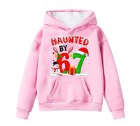 Felpa con Cappuccio E Stampa Digitale per Bambini A Maniche Lunghe con Tasca Frontale Comoda Felpa Casual per Bambini E Bambine per Le Feste Autunnali E Invernali (9-10 Years)