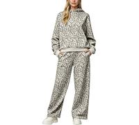 Felpa con cappuccio e stampa leopardata, stile autunno/inverno, con spalle | Tute Eleganti Di Marca Particolari Estivi Migliori Jogging Dimagrante Polvere Natalizio Modelli Oro Caldo Trendy