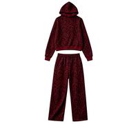 Felpa con cappuccio e stampa leopardata, stile autunno/inverno, con spalle | Tute Eleganti Di Marca Particolari Estivi Migliori Jogging Dimagrante Polvere Natalizio Modelli Oro Caldo Trendy