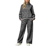 Felpa con cappuccio e stampa leopardata, stile autunno/inverno, con spalle | Tute Eleganti Di Marca Particolari Estivi Migliori Jogging Dimagrante Polvere Natalizio Modelli Oro Caldo Trendy