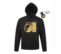 FELPA con cappuccio e stickers discoteca cult STUDIO 54 disco New York VIP