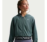 Felpa con cappuccio e zip a tutta lunghezza Dri-FIT Nike Pro Fleece - Ragazza - Grigio S