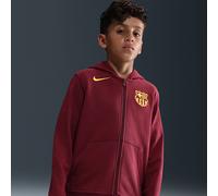 Felpa con cappuccio e zip a tutta lunghezza Nike Football FC Barcelona Club Fourth - Ragazzo/a - Rosso XL