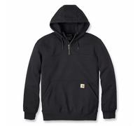 Felpa con cappuccio e zip Carhartt Heavyweight nera taglia 2XL
