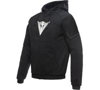 Felpa con cappuccio e zip da moto Dainese Daemon-X Safety S26, nero/bianco, 52