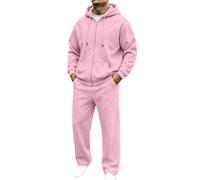 Felpa con cappuccio e zip da uomo con pantaloni da jogging, completo sporti | Vestiti Da Sposa Oversize Lino Siti Negozio Shop Bermuda Popeline Formali Stivali Vita Weightlifting Andare