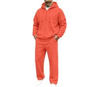 Felpa con cappuccio e zip da uomo con pantaloni da jogging, completo sporti | Vestiti Da Sposa Oversize Lino Siti Negozio Shop Bermuda Popeline Formali Stivali Vita Weightlifting Andare