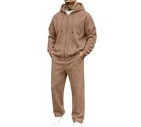 Felpa con cappuccio e zip da uomo con pantaloni da jogging, completo sporti | Vestiti Da Sposa Oversize Lino Siti Negozio Shop Bermuda Popeline Formali Stivali Vita Weightlifting Andare