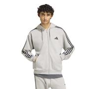 Felpa con cappuccio e zip, ESSENTIALS Grigio S Tinta unita