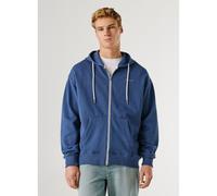 Felpa con cappuccio e zip GEO Blu XXL Tinta unita