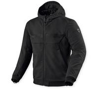 Revit Parabolica 2 Felpa con cappuccio e zip da moto, Rosso/Grigio, Taglia XL