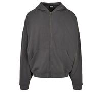 Felpa con cappuccio e zip Urban Classics Organic 90's Noir XL