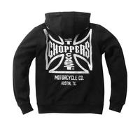 Felpa con cappuccio e zip WCC Dominator nera taglia 3XL