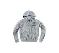 Felpa con Cappuccio e Zip West Coast Choppers Iron Oversize Grigio AcciaioXL Grigio Acciaio
