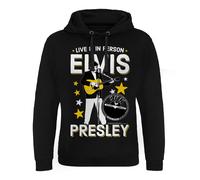 Felpa Con Cappuccio Elvis Presley Live & In Person Epic Nera