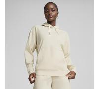Felpa con cappuccio ESSENTIAL ELEVATED RIB Beige M Tinta unita