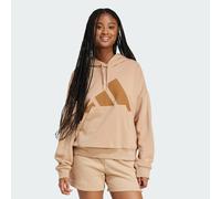 adidas Donna Essentials Big Logo French Terry Loose Hoodie, Warm Sandstone/Brown Desert, S