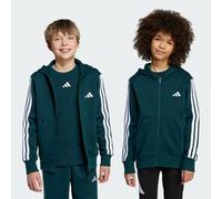 Felpa con cappuccio Essentials Full-Zip Junior Aurora Ivy / White 7-8A