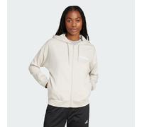 Felpa con cappuccio Essentials Linear Full-Zip French Terry Beige / White XS