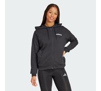 Felpa con cappuccio Essentials Linear Full-Zip French Terry Black / White L