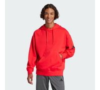 Felpa con cappuccio Essentials Loose-Fit 3 Bar Logo French Terry Pure Ruby / Black M