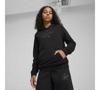 Puma Felpa con cappuccio Essentials Script per ragazzi PUMA Black | Puma 13 - 14 ANNI