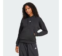adidas Donna Essentials Small Logo Feel Cozy Hoodie, Black/White, XXL