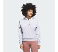 Felpa con cappuccio Essentials stagionale con grafica logo grande arricciata Light Grey Heather XS