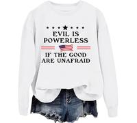 Felpa con cappuccio Evil Is Powerless If The Good Are Unafraid Evil Is Powerless If The Good Are Unafraid, Bianco-y, 3XL