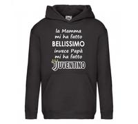 Felpa con cappuccio felpata bambino la mamma mi ha fatto bellissimo invece papà