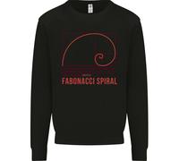 Felpa Con Cappuccio Fibonacci Spiral Matematica Scienza Per Bambini