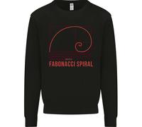 Felpa Con Cappuccio Fibonacci Spiral Matematica Scienza Per Bambini