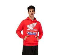 Felpa con Cappuccio Fox in Pile PO Rosso, XL