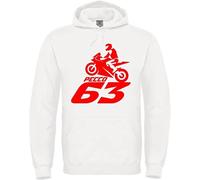 Felpa con cappuccio Francesco "Pecco" Bagnaia campione del mondo Moto Gp unisex