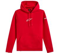 Felpa con cappuccio frontale Alpinestars rossa M
