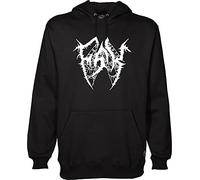 Felpa con Cappuccio FSK Satellite v.2 Trapshit Bianca o Nera Unisex Tutte Le Taglie Uomo Bambino Ragazzi (S, Nero)