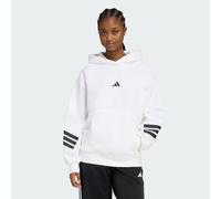 adidas performance - Future Icons - Felpa con cappuccio bianca con 3 strisce-Bianco L