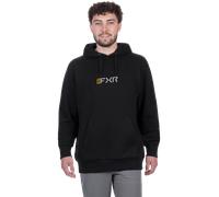 Felpa con Cappuccio FXR Mitered Pullover 27 in Cotone Nero KashL Nero Kash