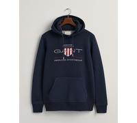 Felpa con cappuccio Gant Archive Shield blu navy - XL