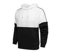 Felpa con cappuccio Giacca Felpa Camicia Uomo Cerniera Colore per Uomo Top Casual Sciolto Thick Fleeces Poliestere Camicetta Autunno e Inverno Con Cappuccio Manica Lunga 2021, Le Noir, S
