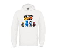 Felpa con Cappuccio gioco STUMBLE GUYS Skin 4 NINJA unisex bambina e bambino