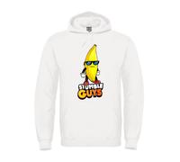 Felpa con Cappuccio gioco STUMBLE GUYS skin BANANA GUY unisex bambina e bambino