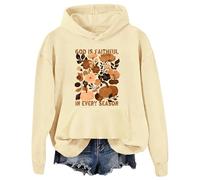 Felpa con cappuccio "God Is Faithful In Every Season", Khika, XL