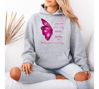 Felpa con cappuccio grafica da donna I Am The Storm Breast Cancer Awareness...