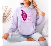 Felpa con cappuccio grafica da donna I Am The Storm Breast Cancer Awareness...