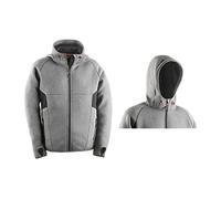 Felpa con cappuccio grigio TECH HOODIE in stile urbano con cerniera KAPRIOL - Taglia: M