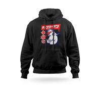 Felpa con Cappuccio Happy Pochita Chainsaw Man Anime Uomo Donna Bambino Regalo
