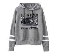 Felpa con cappuccio Heated Rivalry Get in Loser We're Going to the Cottage, unisex, a maniche lunghe, streetwear, casual, Grigio, XXL